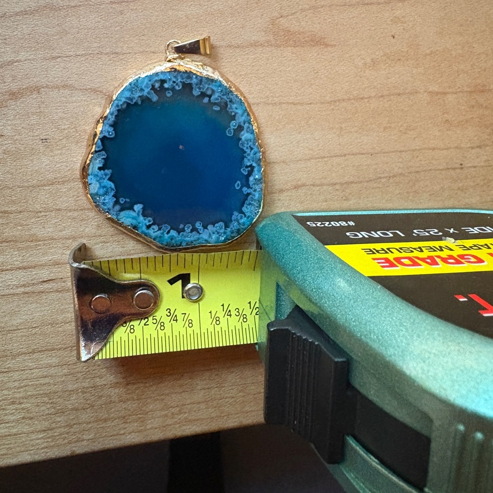 Blue Agate Pendant - Picture 3 of 4
